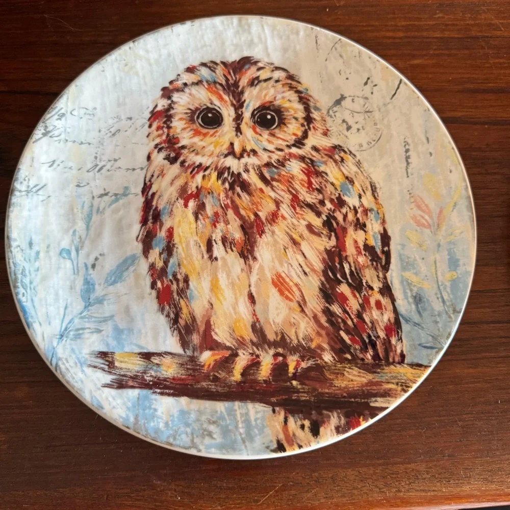 Pier 1 Cream Decorative Plate/Serving Plate